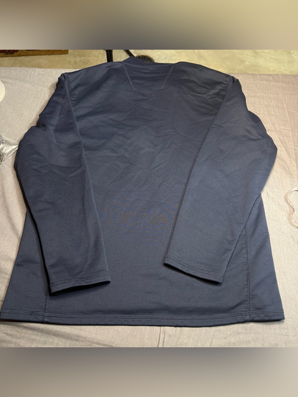 Timberland Navy Blue Lightweight Quarter-Zip Shirt Jacket - Picture 3 of 6